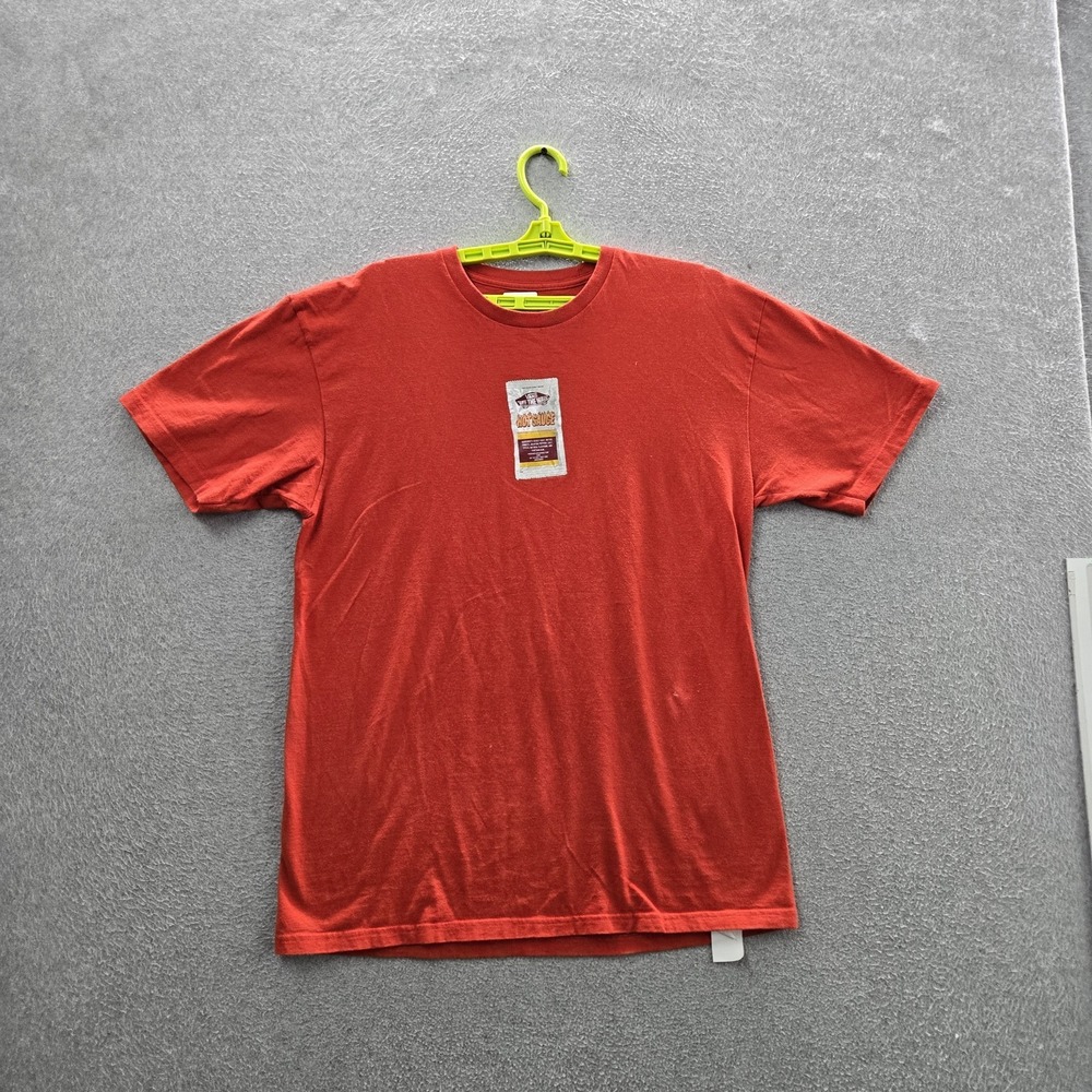 Vans Men Shirt LARGE Red Classic Short Sleeve Logo